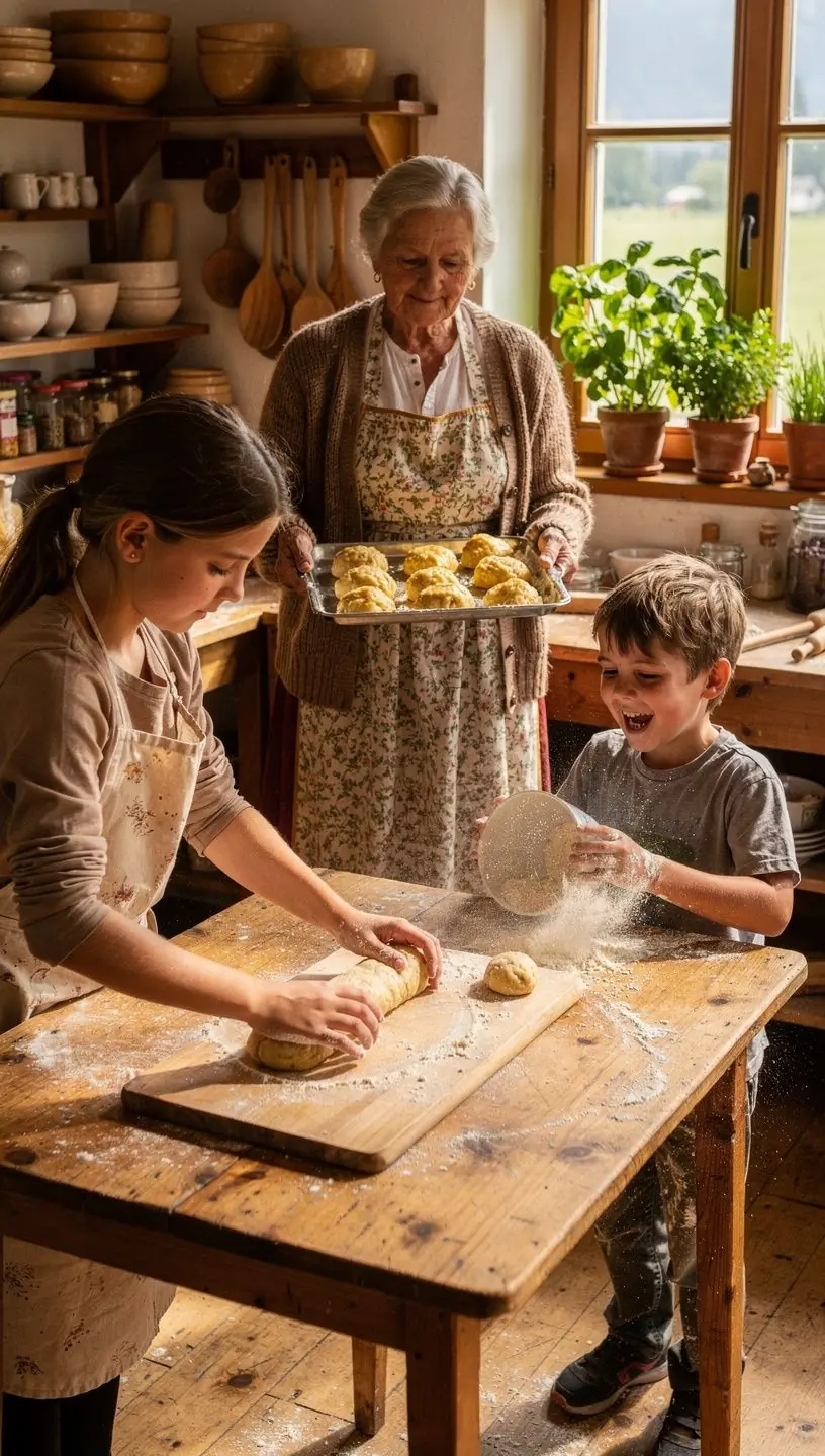 Ein close-up Bild von dampfenden, frisch gekochten Knödeln auf einem Teller.